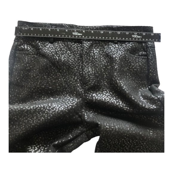 HYFVE Animal Print Skinny Leg Women's Pants Black Silver Size Large - Picture 4 of 10